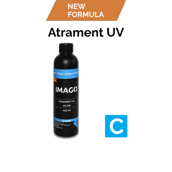 Atrament UV LED CYAN 100 ml lub 250 ml