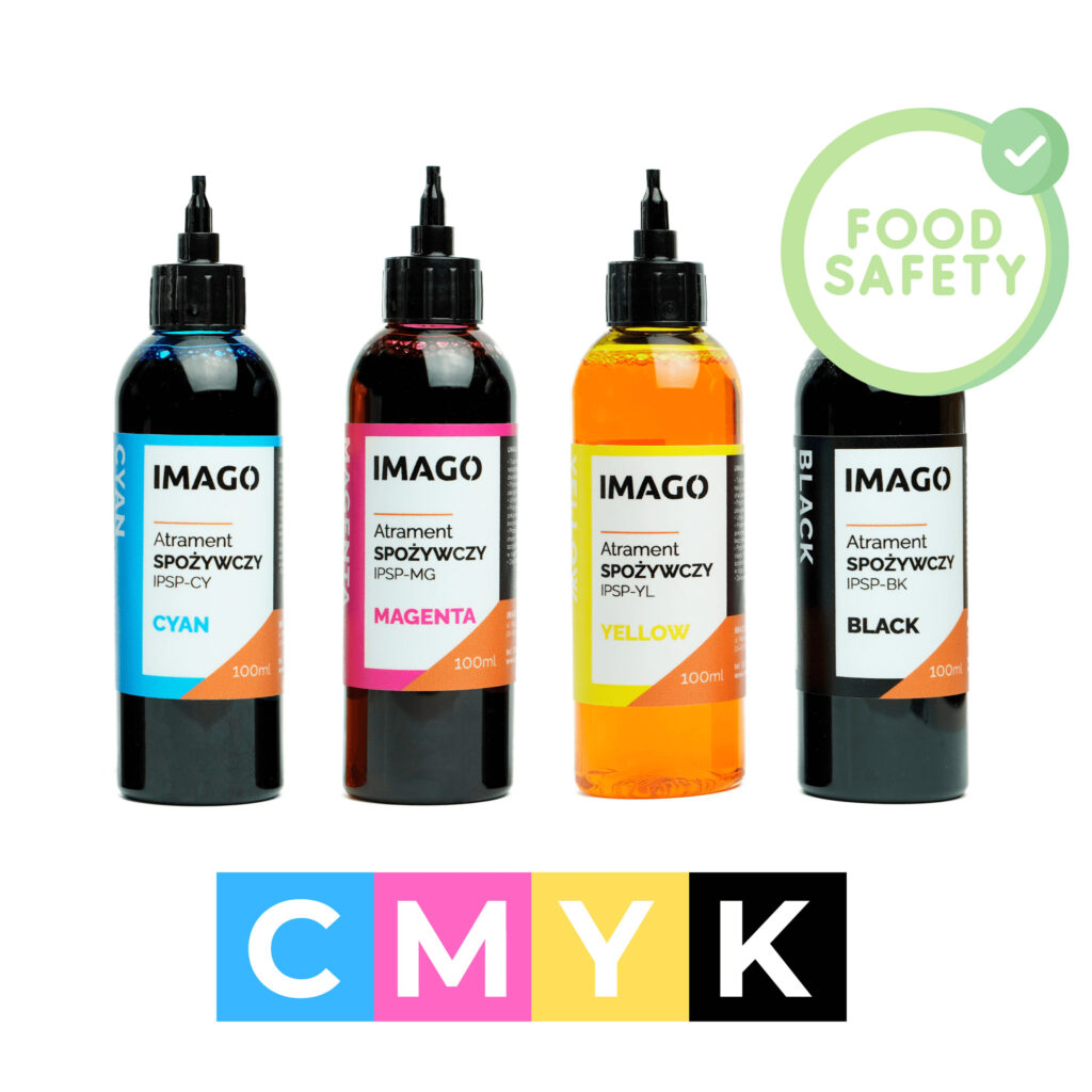 Food ink set for FALCO 4x100ml | food safe ink from IMAGO Printer