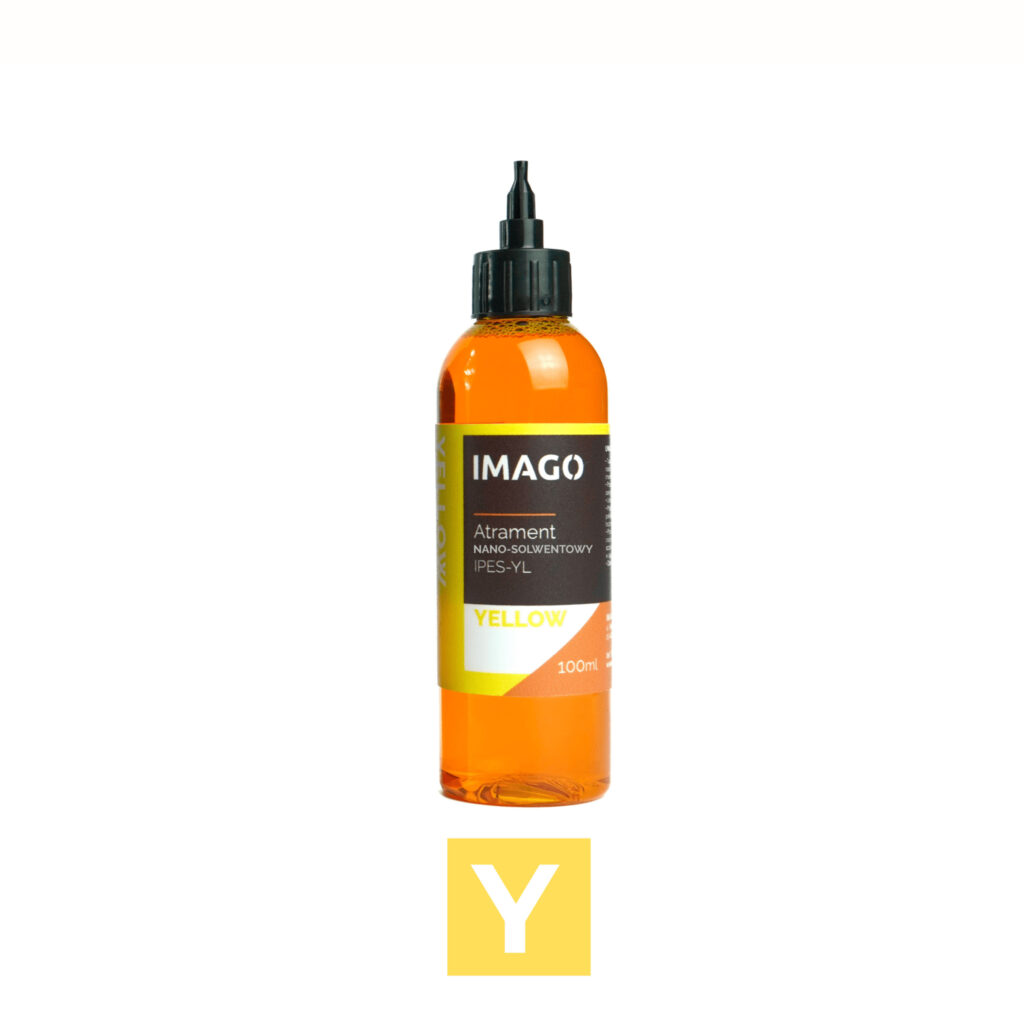 Nanosolvent Ink YELLOW 100 ml | Inks from IMAGO Printer