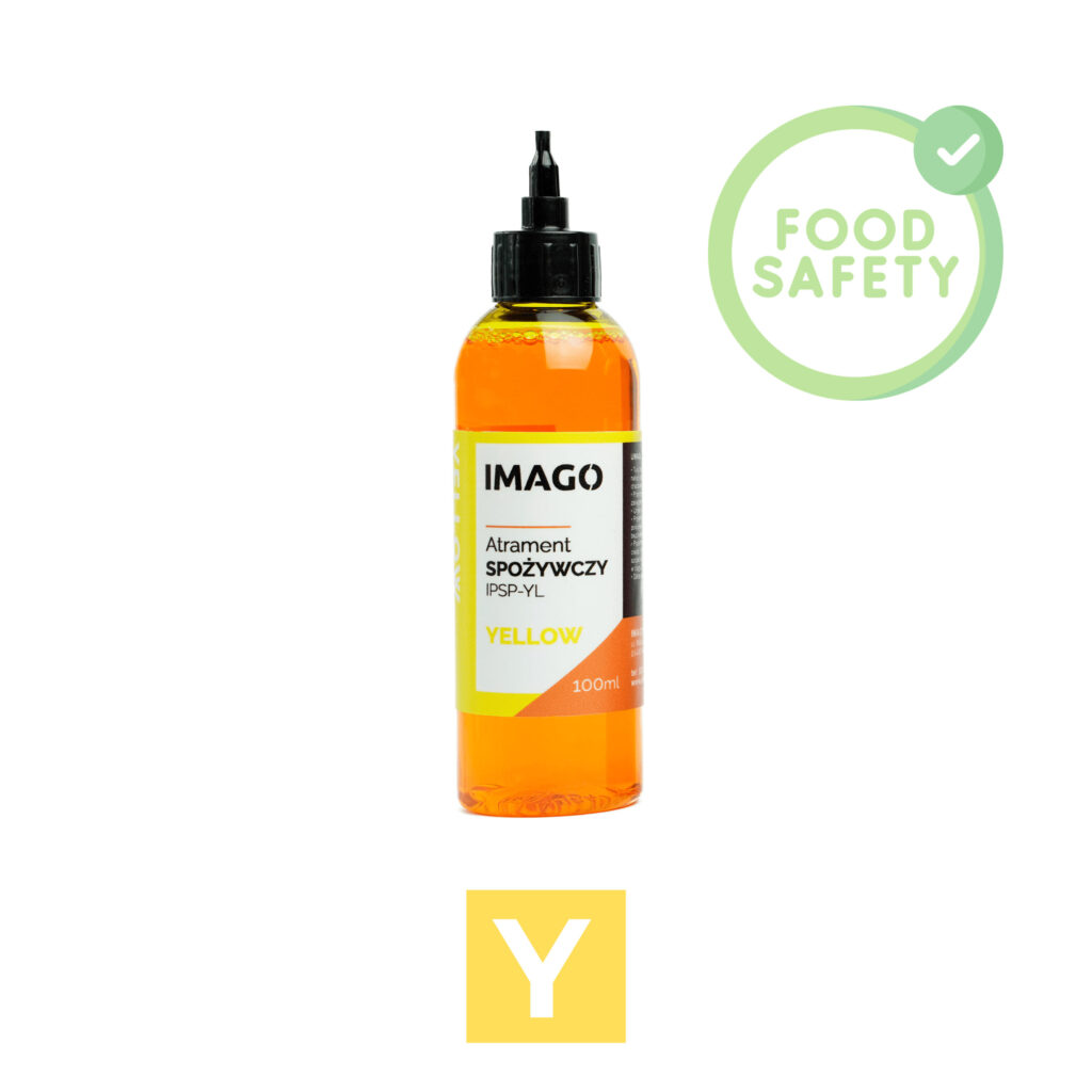 YELLOW food grade ink 100ml | food safe ink from IMAGO Printer